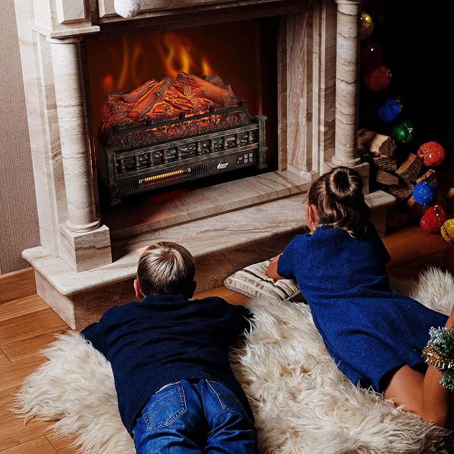 Amazon.com: TURBRO Eternal Flame Infrared Electric Fireplace Logs